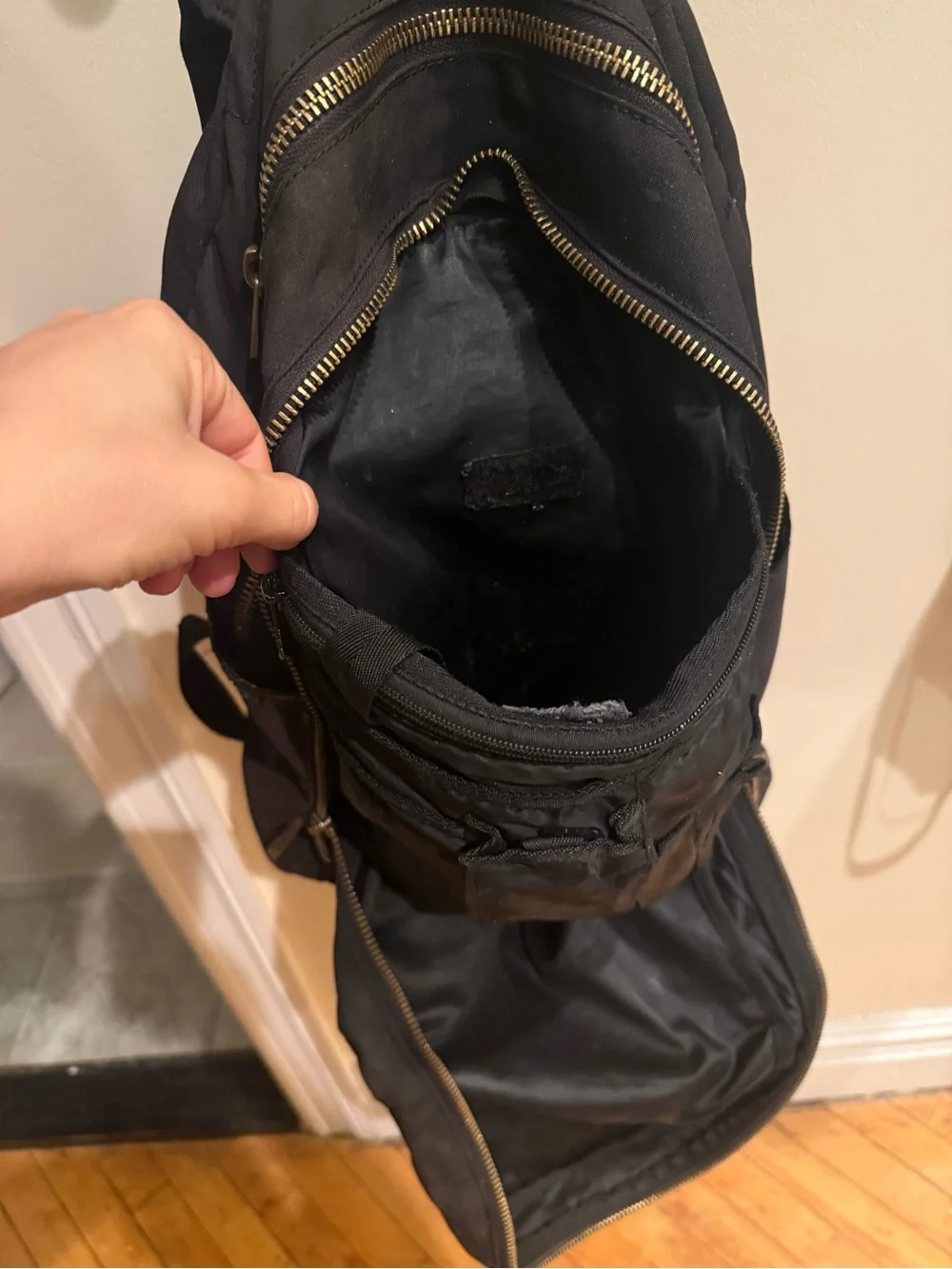 Black STATE Canvas Backpack